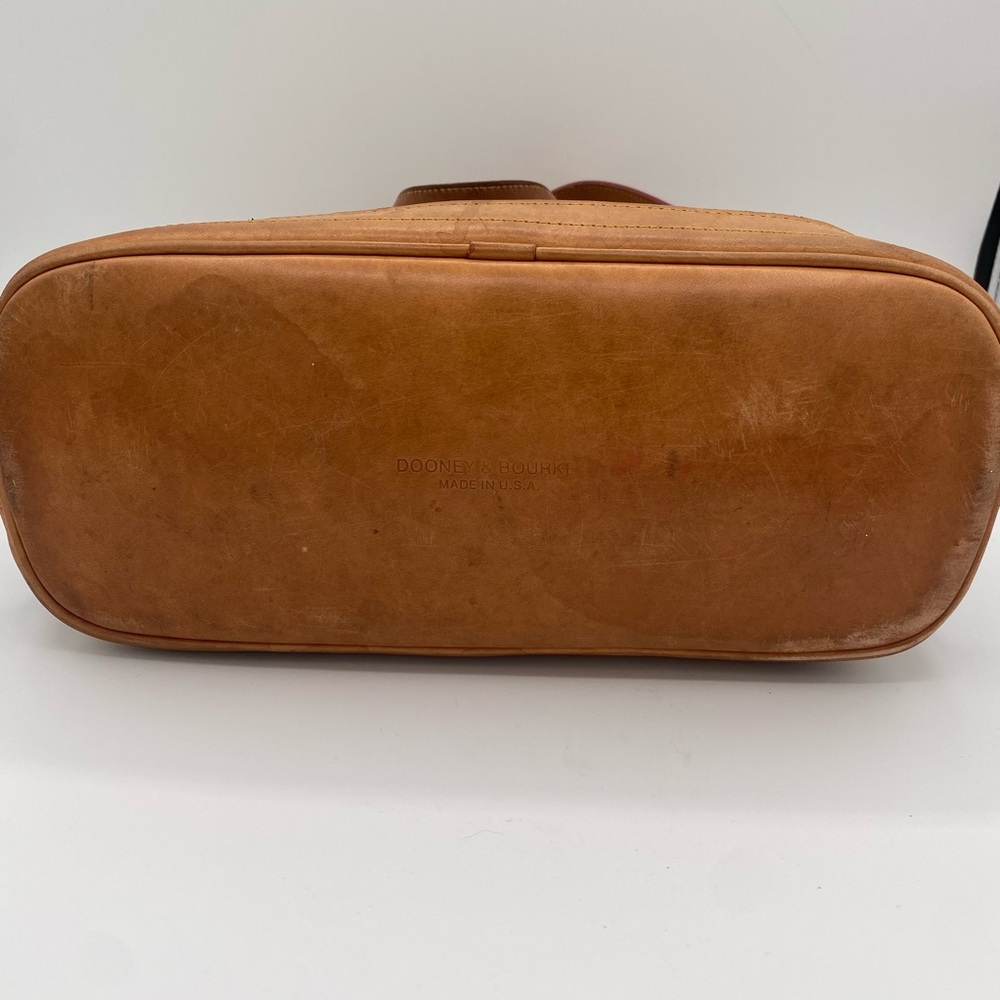 Dooney & Bourke Tan and Black Satchel - Picture 8 of 12